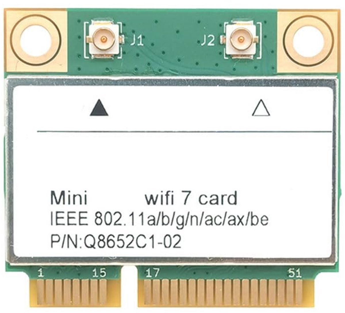 Dailygoods - Dual Band WiFi7 Netwerkkaart met Bluetooth 5.4 voor Laptops