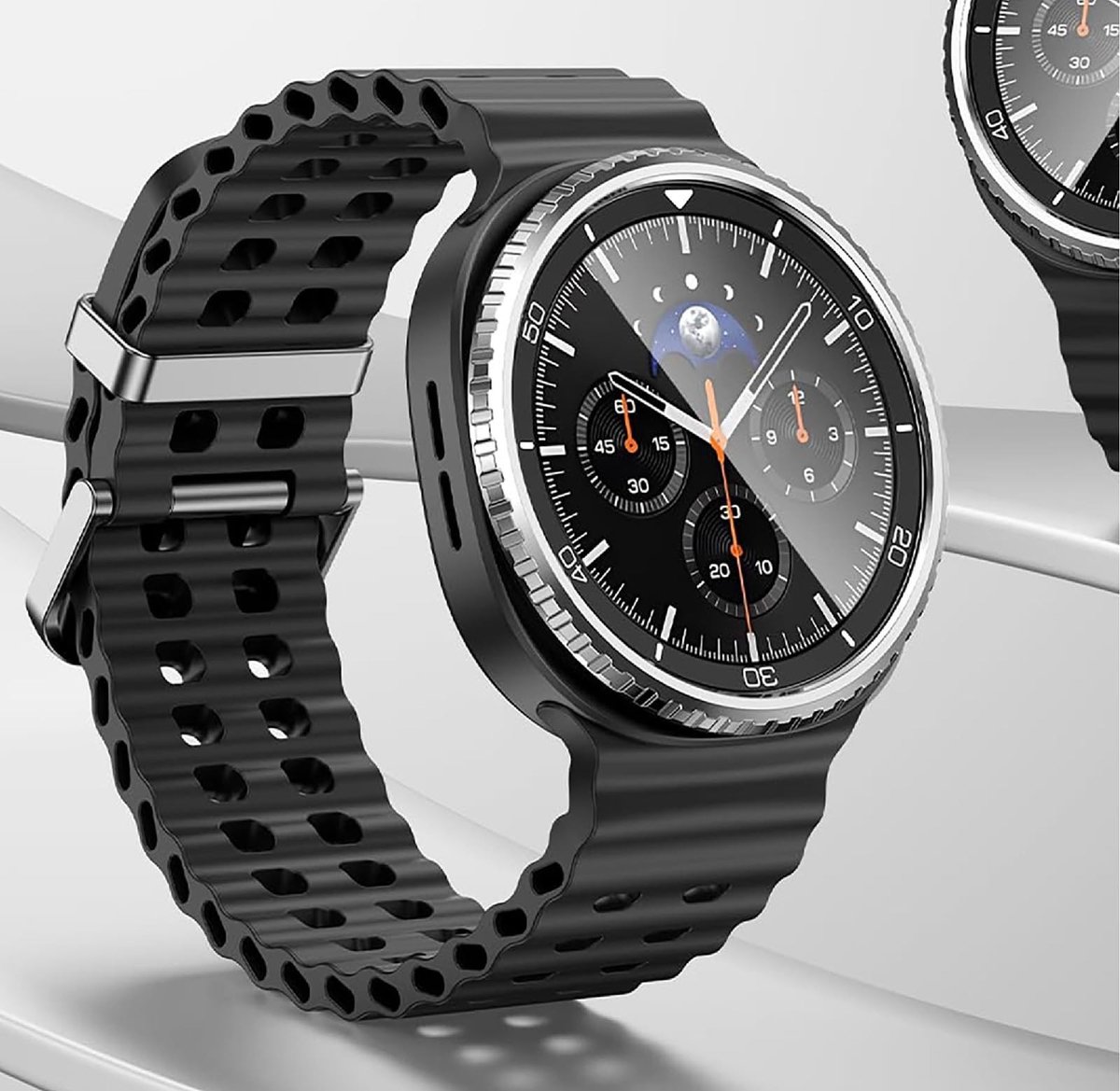 Dailygoods - Beschermring voor Samsung Galaxy Watch 8 Classic van Aluminiumlegering