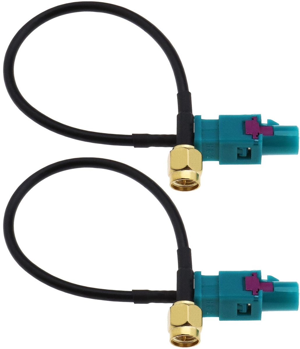 Dailygoods - Dailygoody Antenne Adapter Kabel - Fakra Z naar 15cm - Universeel voor GSM GPS TV - Geschikt voor Automotive Accessoires