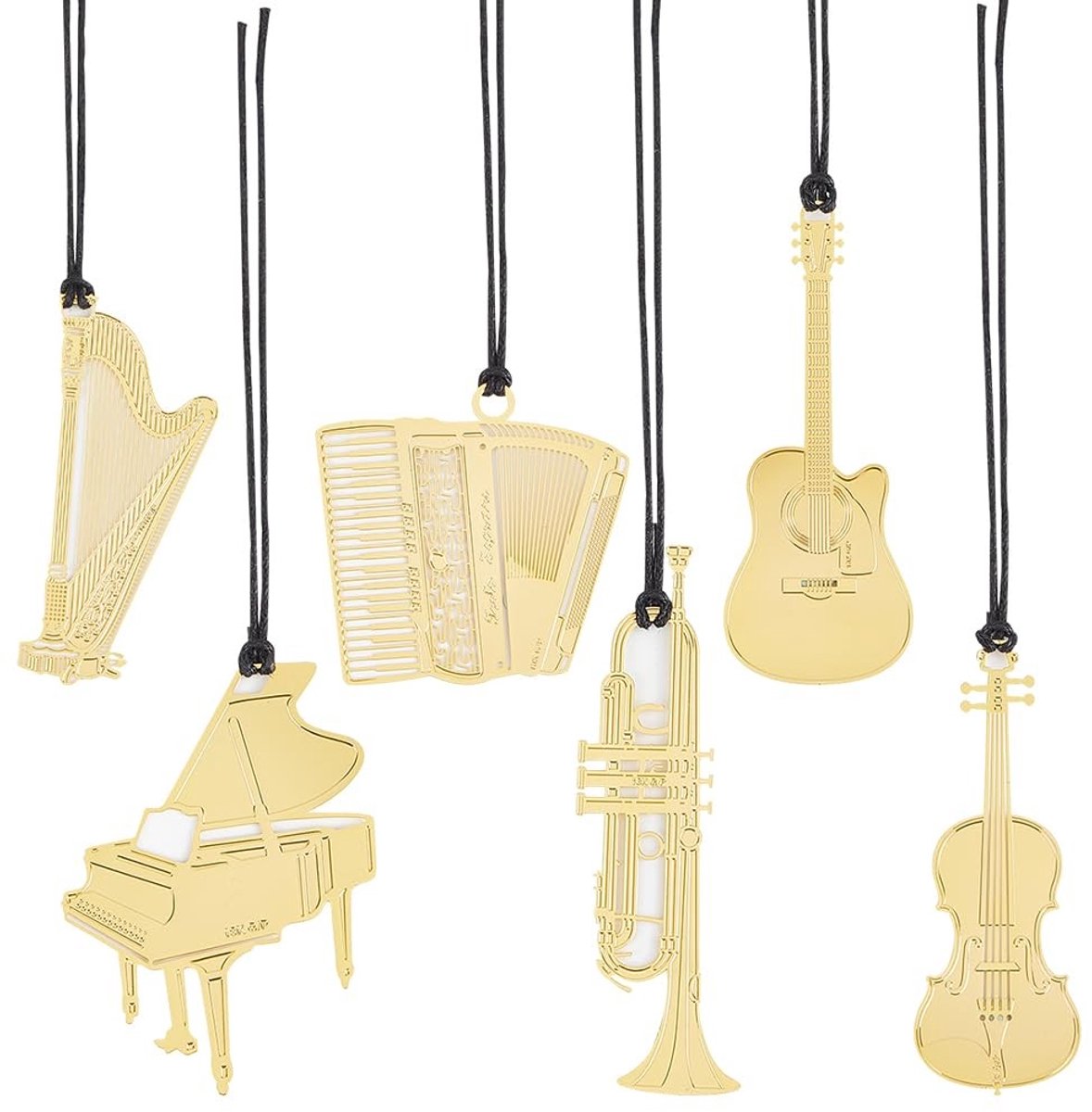 Dailygoods - Set van 12 Messing Bladwijzers voor Boeken en Notities