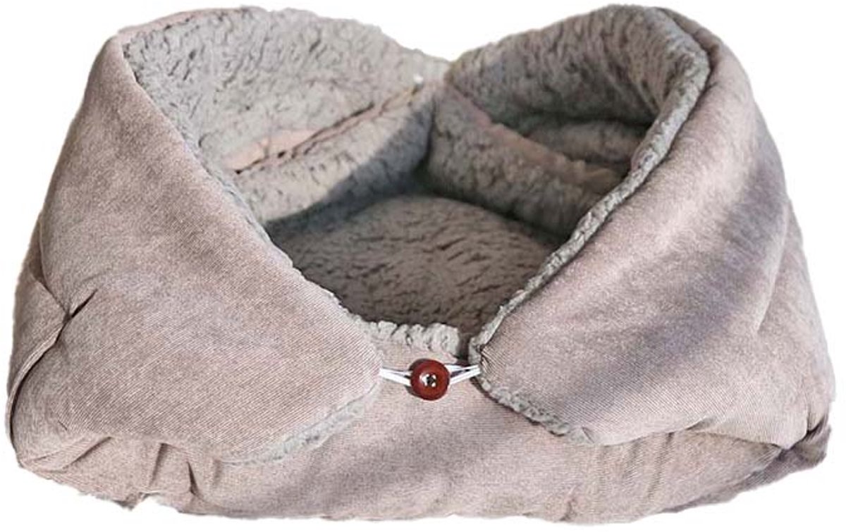 Huisdierenbed - 80x60 CM - Wasbaar En Opvouwbaar - Zachte, Luchtige Pet Mat - Geschikt Voor Katten En Honden - Grijs