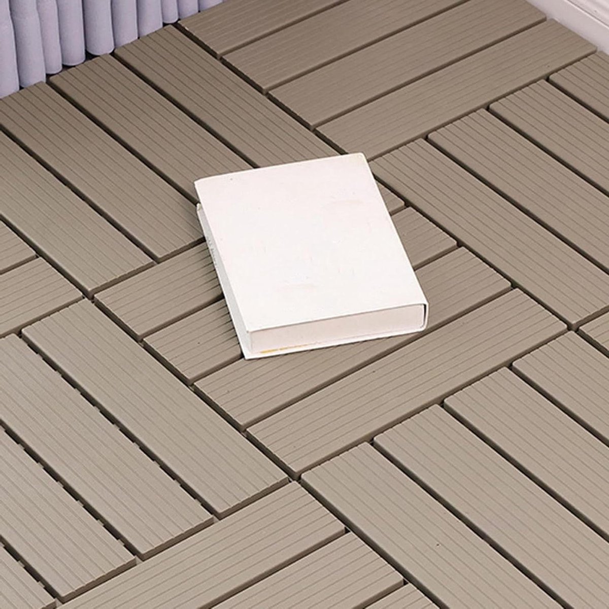Terras Tegels - Buiten vloer - Buiten Leven - Klik Systeem - 30x30 cm - Lichtgrijs