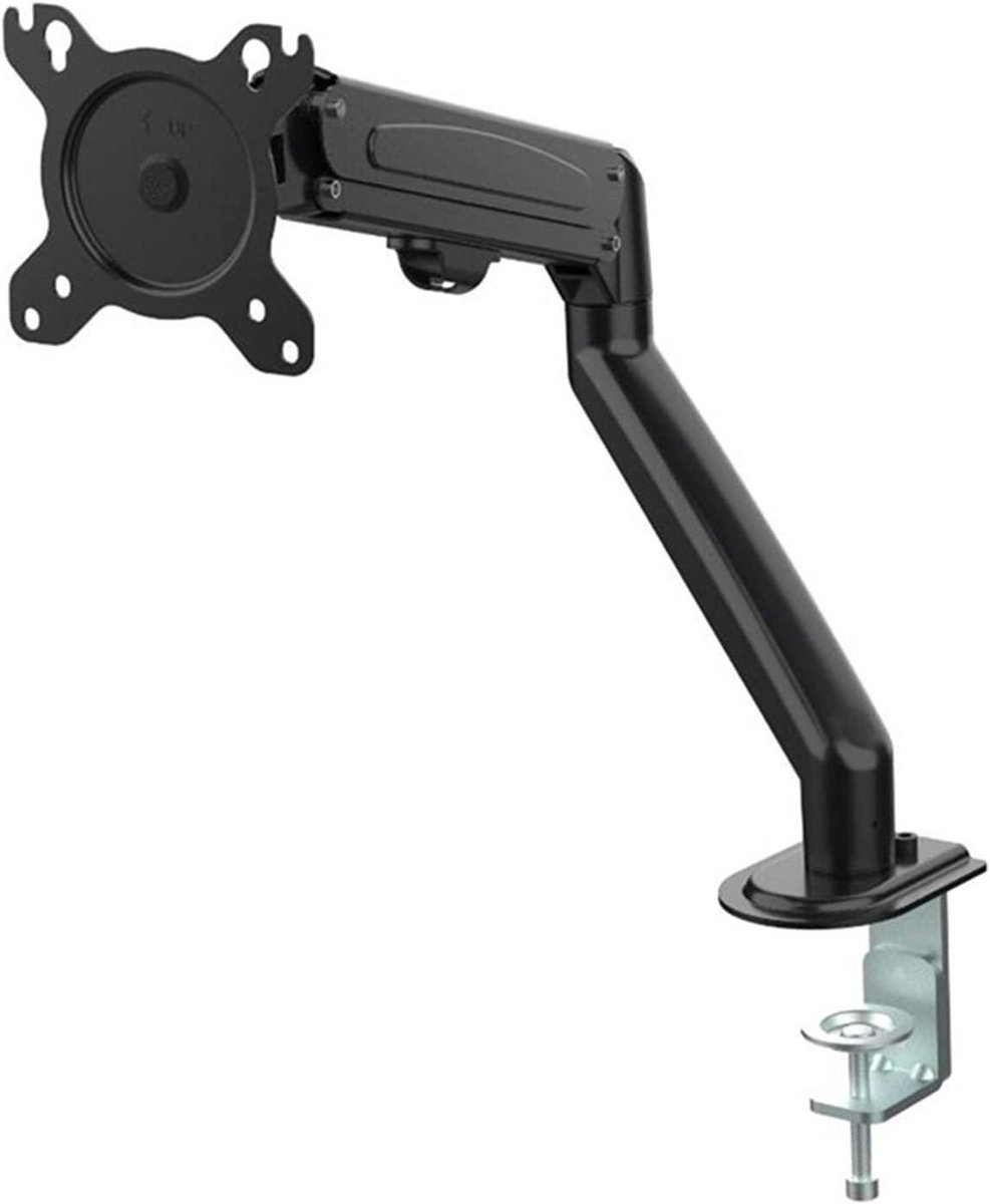 Monitorstandaard - Bureau Mount - Ergonomisch Werken - Gasveer Verstelbaar - 13-27 Inch - Zwart