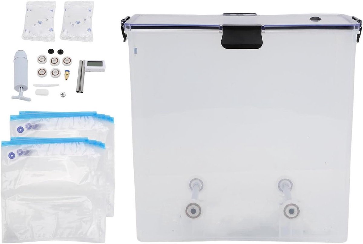 3D Print Filament Droger - Opslag Box - Vochtvrij Printen - Real-time Monitoring - Tot 1kg Spoelen - Transparant