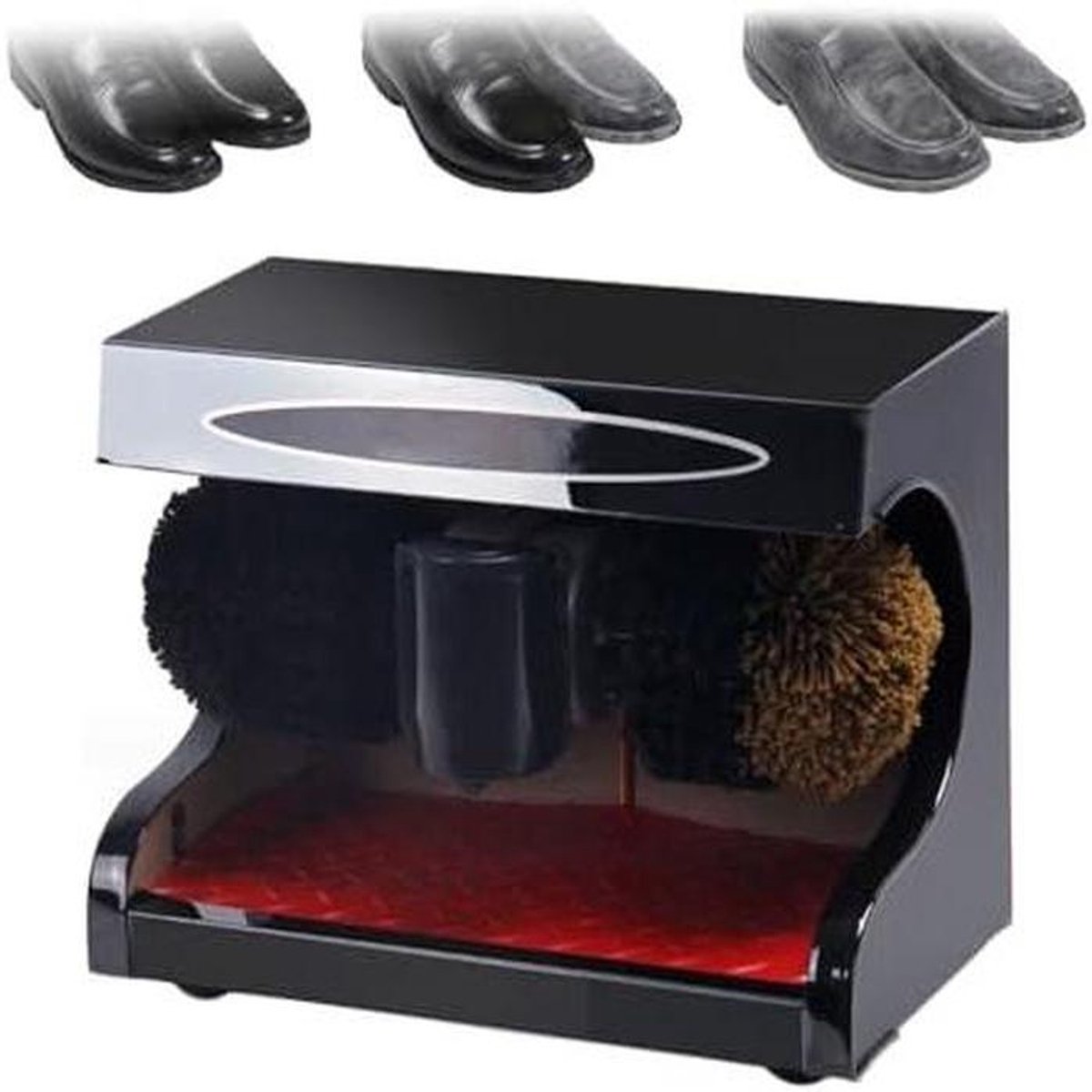 Elektrische Schoenpoetser - Automatische Poetsmachine - Schoenen Onderhouden - Automatische Inductie - 7 kg - Zwart