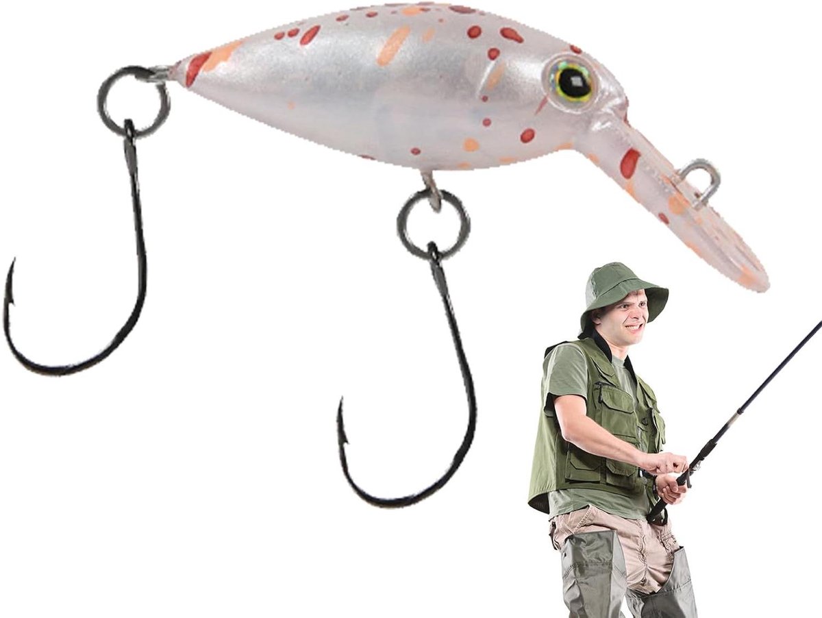 Kunstaas Vissen - Zwevend Lokaas - Vissen Op Baars - Realistische Zwemactie - 33 cm - Zwart