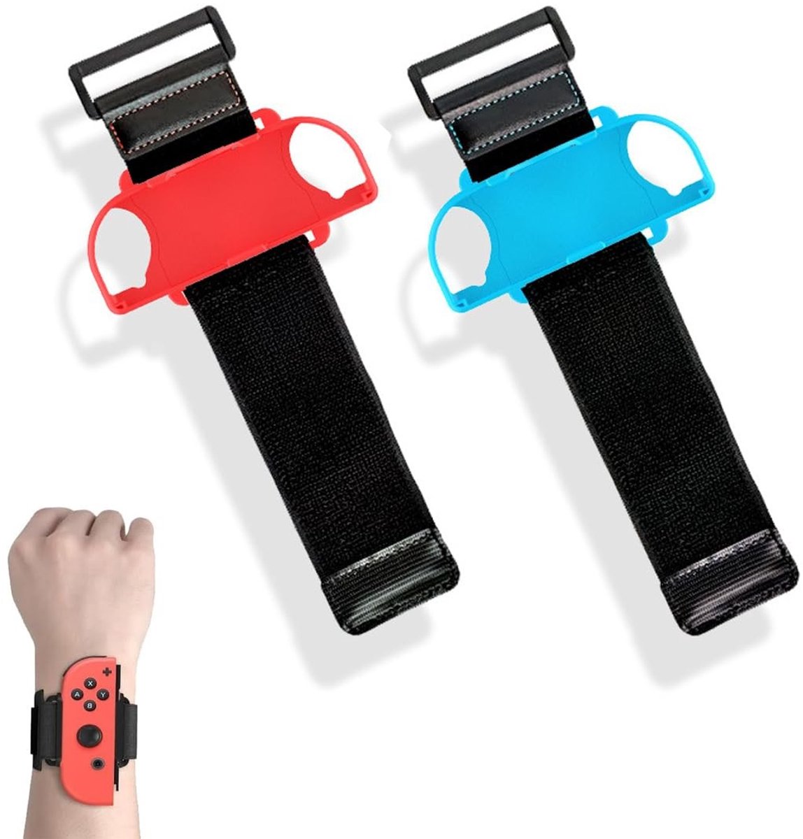 Dailygoods - Dailygoody - Dansarmbanden - Verstelbare dansarmband - Rood en blauw - Aerobic en boksen - Geschikt voor volwassenen en kinderen