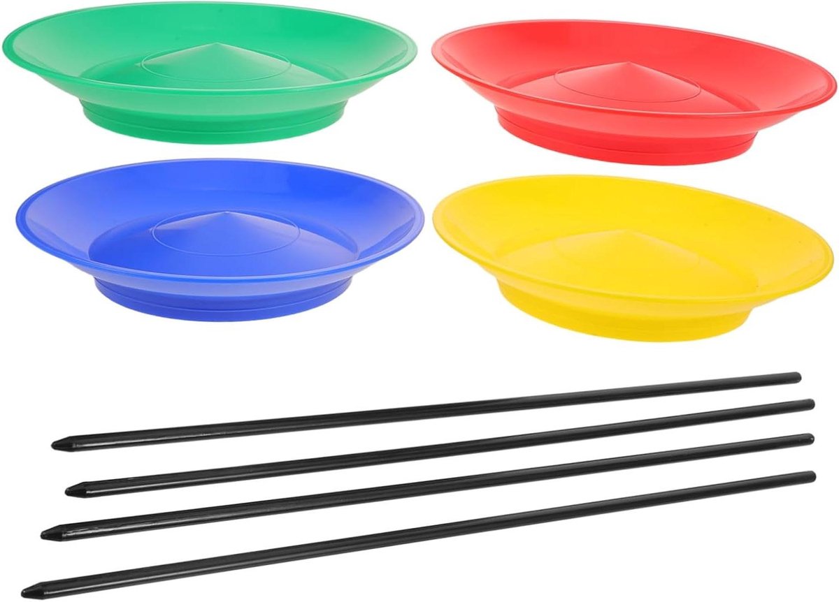 Jongleer Schotels - Circus Speelgoed - Vaardigheid Training - Kleurrijk Ontwerp - 23 cm - Diverse Kleuren