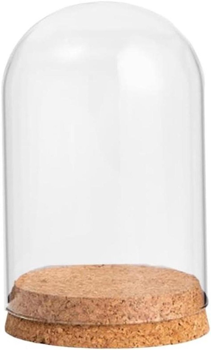 Glazen stolp - Display koepel - Decoratief gebruik - Winddichte bescherming - 9x12 cm - Helder