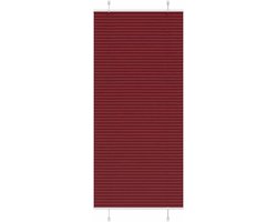 Plisségordijn - Raambekleding - Privacy en Zonwering - Klem- of Schroefmontage - 85 x 200 cm - Bordeauxrood