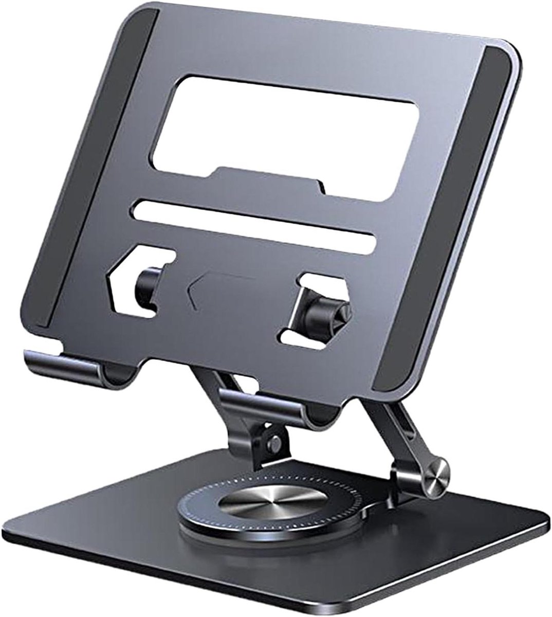 Laptopstandaard - Bureau Verhoger - Ergonomisch Werken - 360 Graden Rotatie - 250 g - Zwart