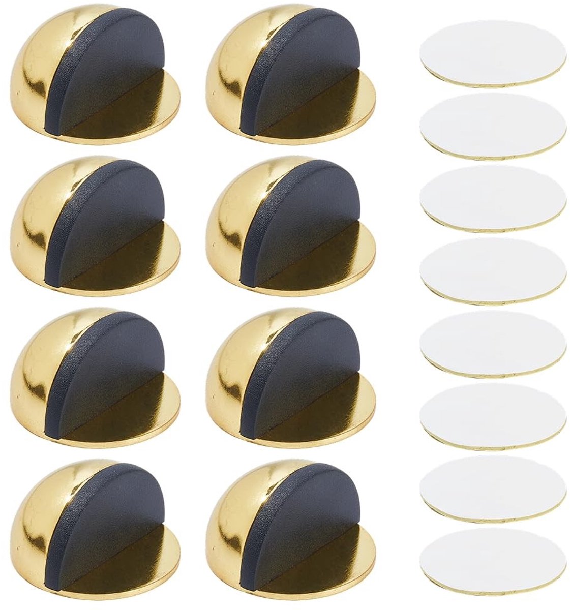 Cosensi - Dailygoods - Set van 8 Goudkleurige Deurstopper van Roestvrij Staal