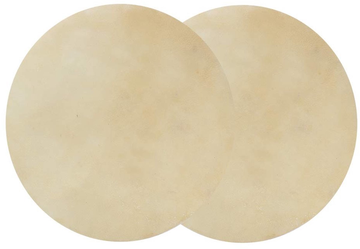 Cosensi - Dailygoods - 2 Stuks Drumkop van Kunstbuffelleer voor Bongo Drums (8,5 inch)