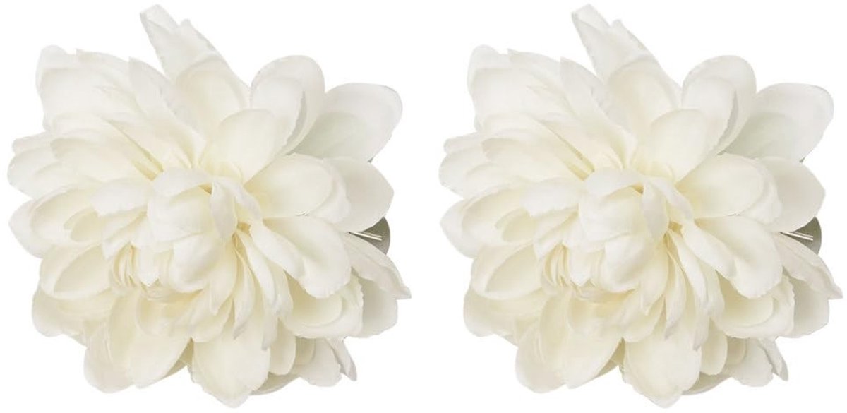 Cosensi - Set van 2 Bloemengordijnbinders met Kunstmatig Bloemenpatroon