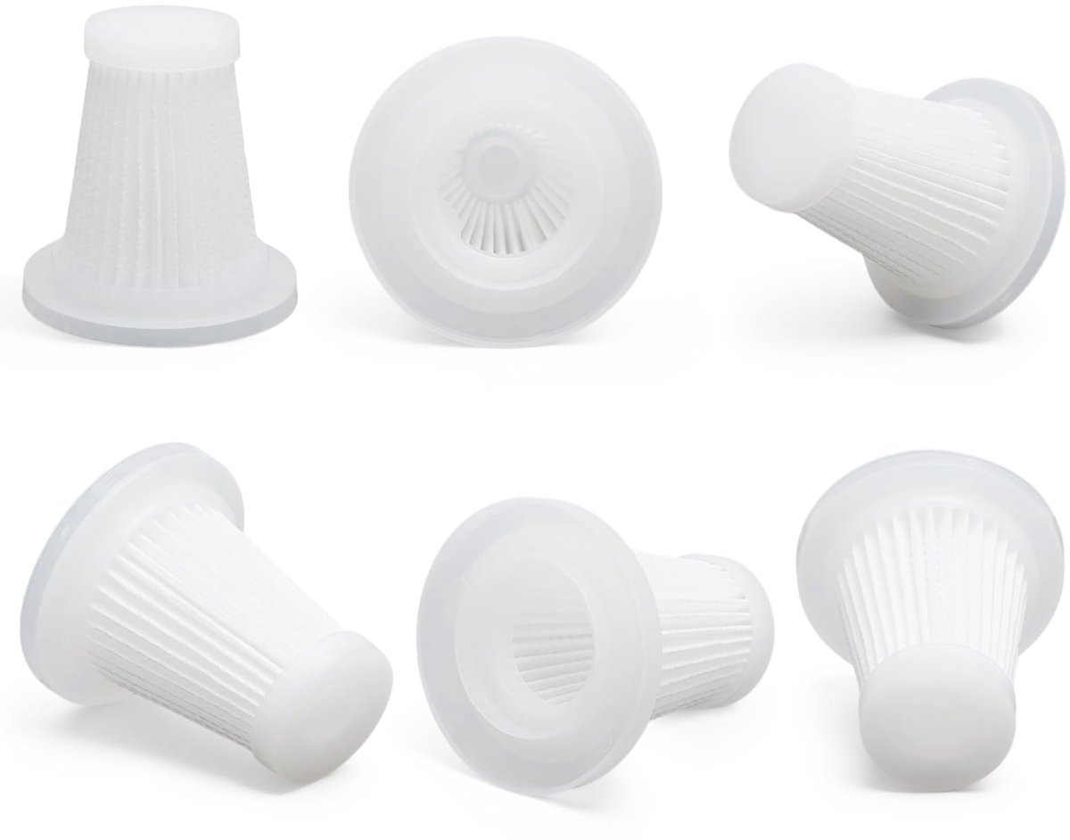 Cosensi - Dailygoods - 6 Stuks Wasbare Vervangingsfilters voor Handstofzuiger