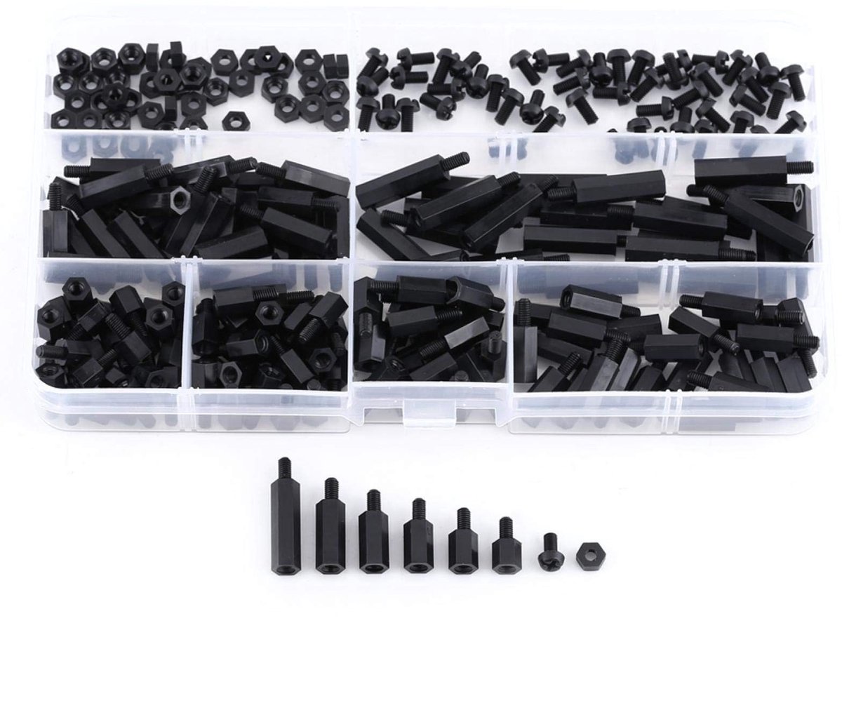 Dailygoods - 250 Stuks Nylon Spacer Standoff Kit voor PCB