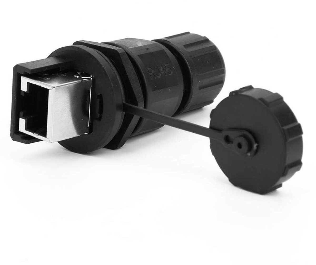 Dailygoods - Dailygoody - RJ45 Ethernet-aansluiting - Waterdichte Adapter - Efficiënt en Betrouwbaar - Zwart - Buitenverbinding - Ideaal voor Bewakingssystemen - I