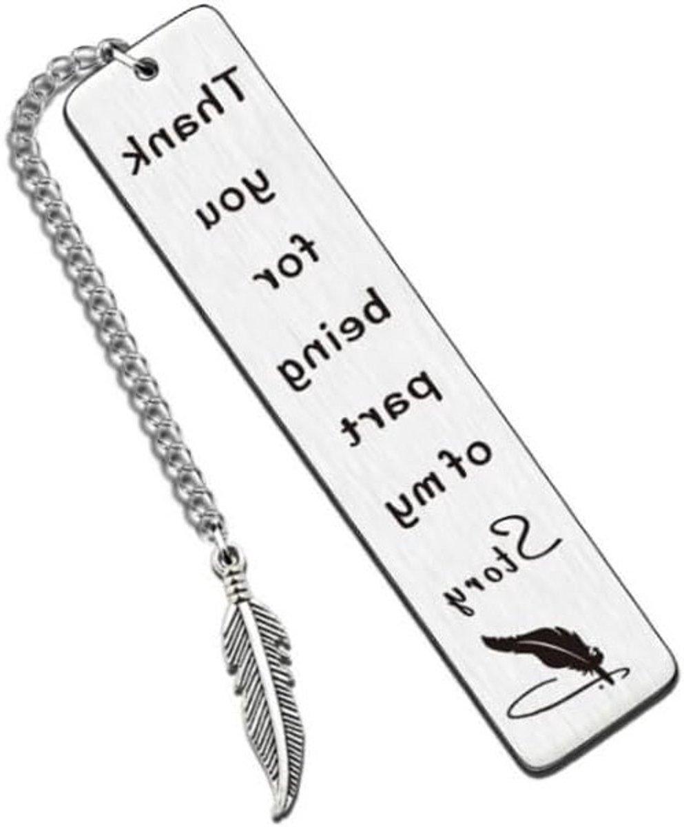Persoonlijke metalen boekenlegger voor leraren - Perfect als afscheidscadeau, kerstcadeau of verjaardagscadeau