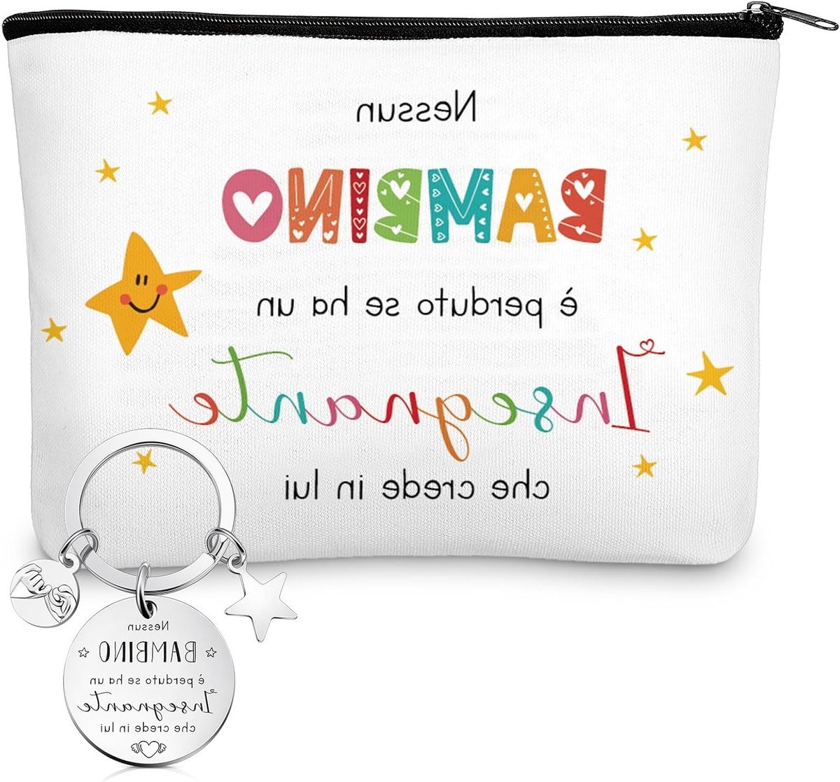 Praktische Make-up Tas voor Vrouwen met Sleutelhanger - Perfecte Cadeaus voor Leraren en Professors bij Afstuderen en Dankdag