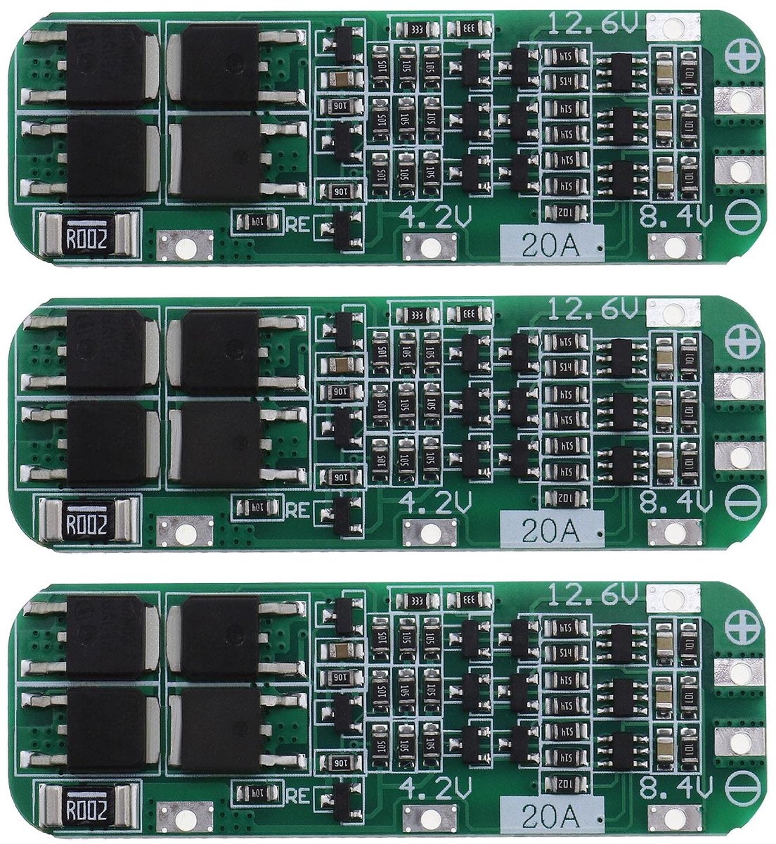 Dailygoods - Lithium Batterij Bescherming Board BMS Set van 3