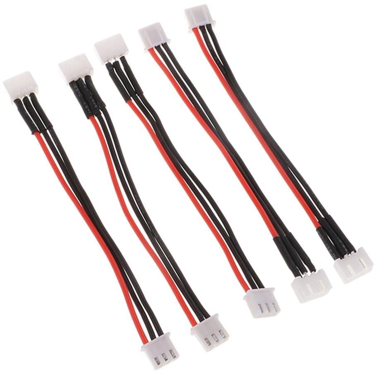 Dailygoods - Set van 5 Accubalanskabels voor LiPo Accu's