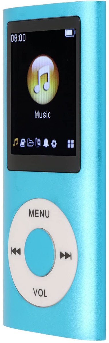 Dailygoods - 64 GB Draagbare MP3-speler met Spraakrecorder en FM-radio (Blauw)