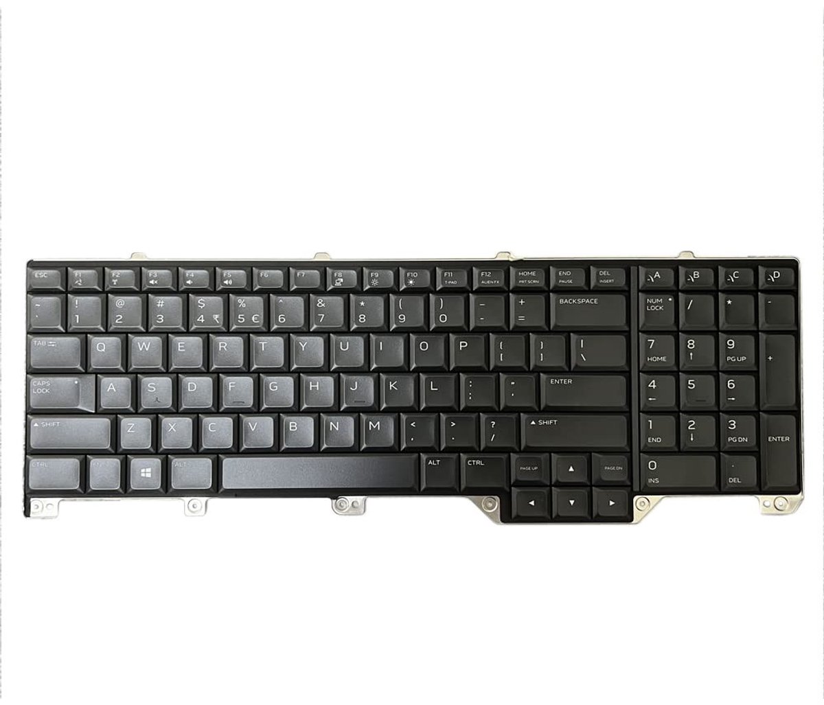 Dailygoods - Italiaans Toetsenbord met RGB Verlichting voor Laptops