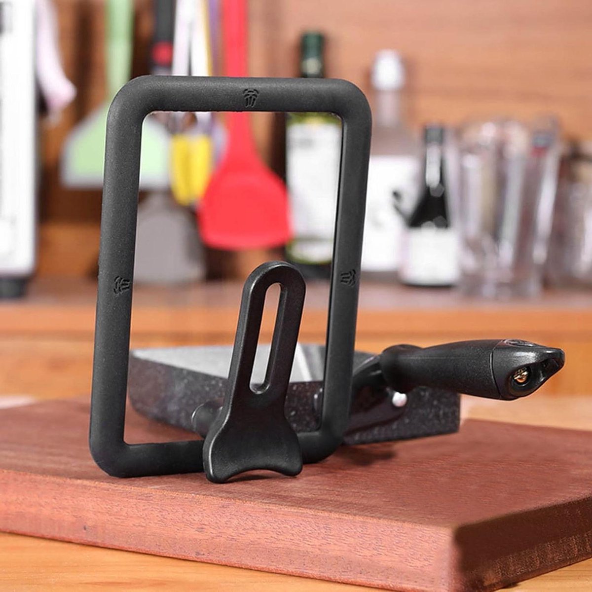 Glazen Deksel - Rechthoekige Deksel - Snel Koken - Met Standaard - 13 x 18 cm - Transparant