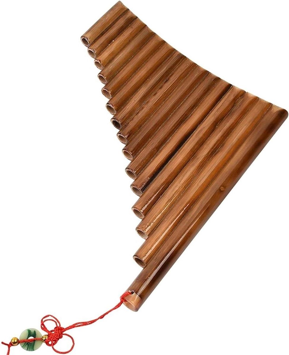 Traditionele Panfluit - 15 Pijpen Fluit - Muziek Leren Spelen - Natuurlijke G Sleutel