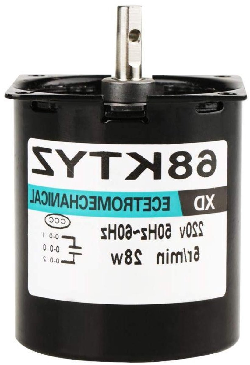 Synchrone Motor - Miniatuur Motor - Automatisering Projecten - Laag Geluidsniveau - 28W 5RPM - Metaal