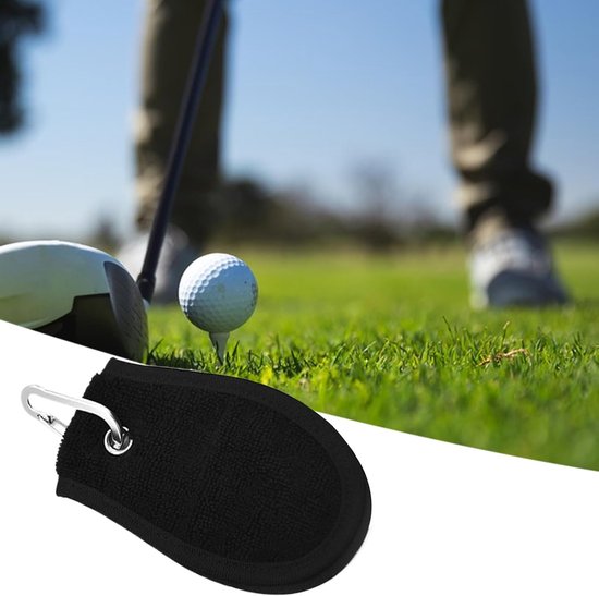 Golf Handdoek - Golfbal Doek - Golf Schoonmaken - Dubbel Fluwelen Ontwerp - 13 x 8 cm - Niet gespecificeerd — afbeelding 5