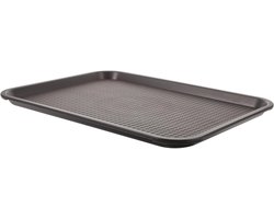 Opbergbak Plastic - Schoonloopmat Bak - Vuil Opvangen - Verhoogde Randen - 41.5x30.5x2 cm - Grijs