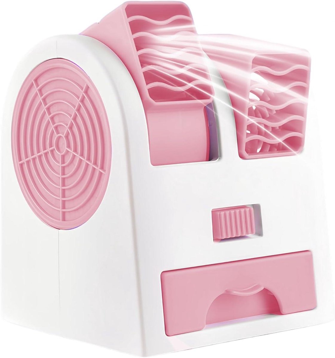 Hondenbench Ventilator - Koeler voor Dieren - Huisdier Comfort - Dubbele Energie - 11.5 cm Hoog - Roze