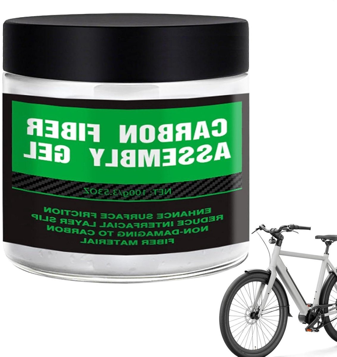 Montagegel - Antislip pasta - Fiets onderdelen - Vermindert wrijving - 110 gram - Transparant