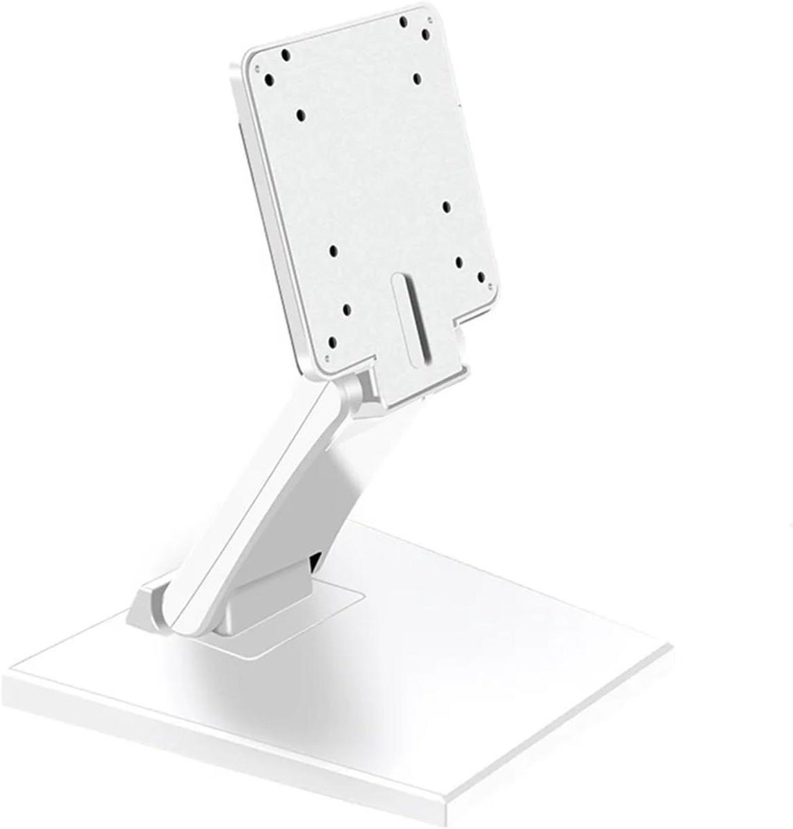 Monitorstandaard - Bureau Verhoger - Ergonomisch Werken - Opvouwbaar Design - 14-24 Inch - Wit