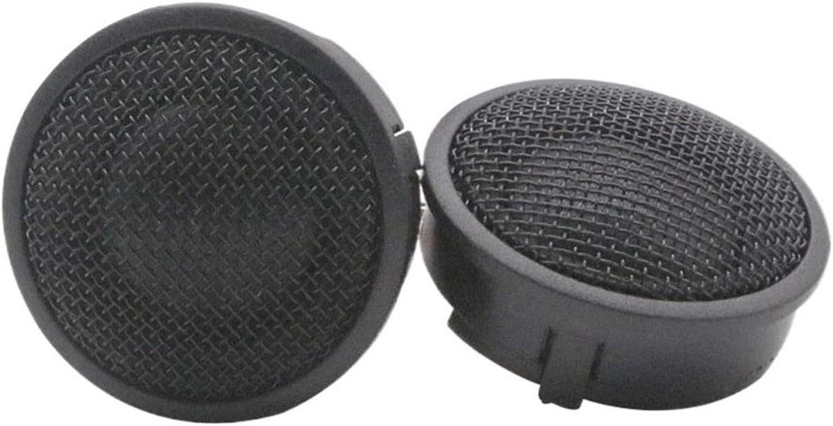 Auto Audio Tweeters - Hoge Tonen Luidsprekers - Verbeter Geluid - Zijden Koepel - 1 Paar - Zwart