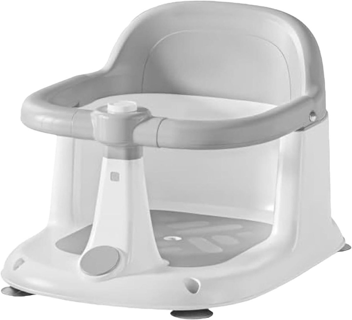 Baby badzitje - Kinderbadstoel - Veilig badderen - Antislip zuignappen - 40 x 31 x 27.5 cm - Grijs