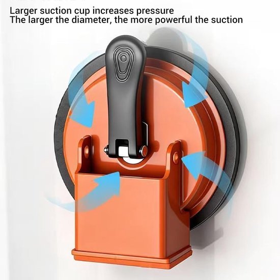 Vloer reparatie tool - Kloof fixeer - Vloeren herstellen - Sterke zuignap - 122 mm zuignap - Zwart — afbeelding 4