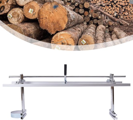 Kettingzaagmolen Zaagwerk - Mobiel Zaagblad - Hout Zagen - Verstelbare Hoogte Breedte - 14-36 Inch - Zilver — afbeelding 2