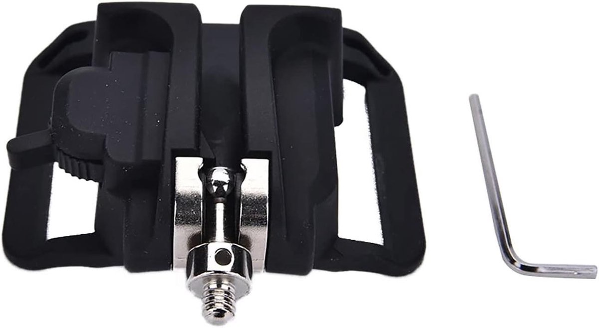 Camera Riem Clip - Taille Houder - Camera Dragen - Quick Release Mount - 8 x 5 cm - Zwart