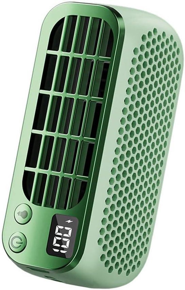 Handventilator - Draagbare ventilator - Persoonlijke verkoeling - Vijf snelheden - Ultraklein formaat - Groen