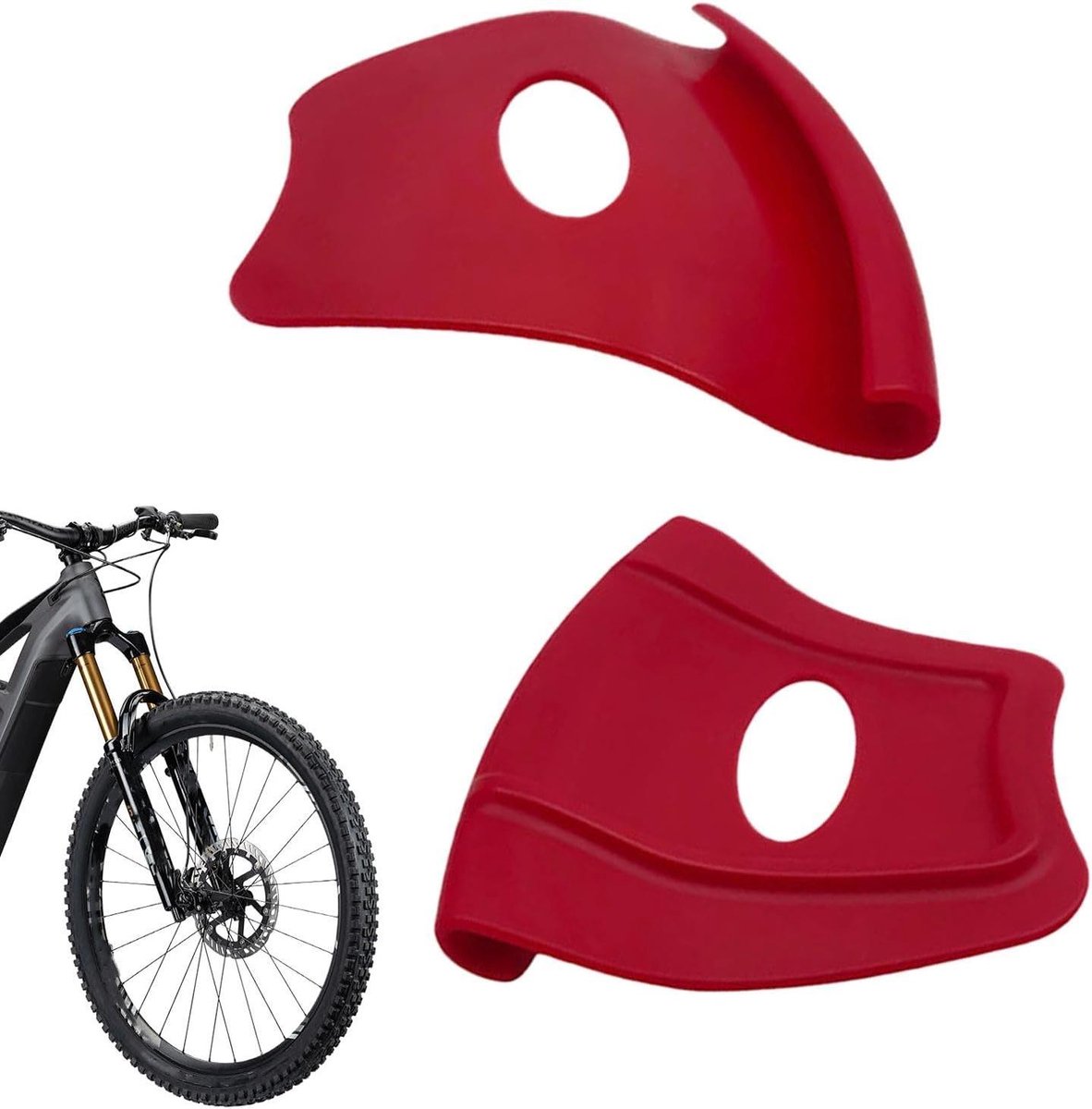 Velgbeschermers Motor - Wiel Rand Bescherming - Banden Wisselen - Versterkt PC Materiaal - 2 Stuks - Rood