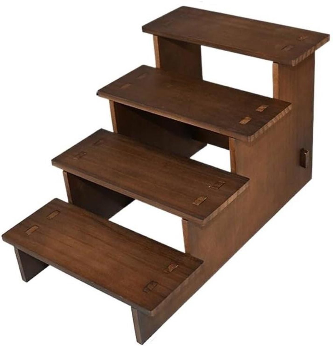 Sieraden Display - Sieradenrek Hout - Sieraden Presenteren - Vier Lagen - Niet Gespecificeerd - Middelbruin