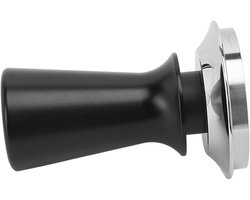 Koffie Tamper - Koffiedrukker - Barista Kwaliteit - Roestvrijstaal - 58 mm - Zwart
