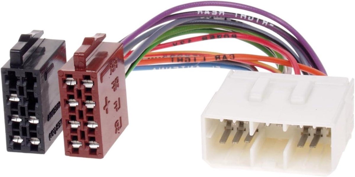 Radio Verbindingskabel - Auto Adapter - Auto Audio - ISO Standaard - 16 cm - Zwart
