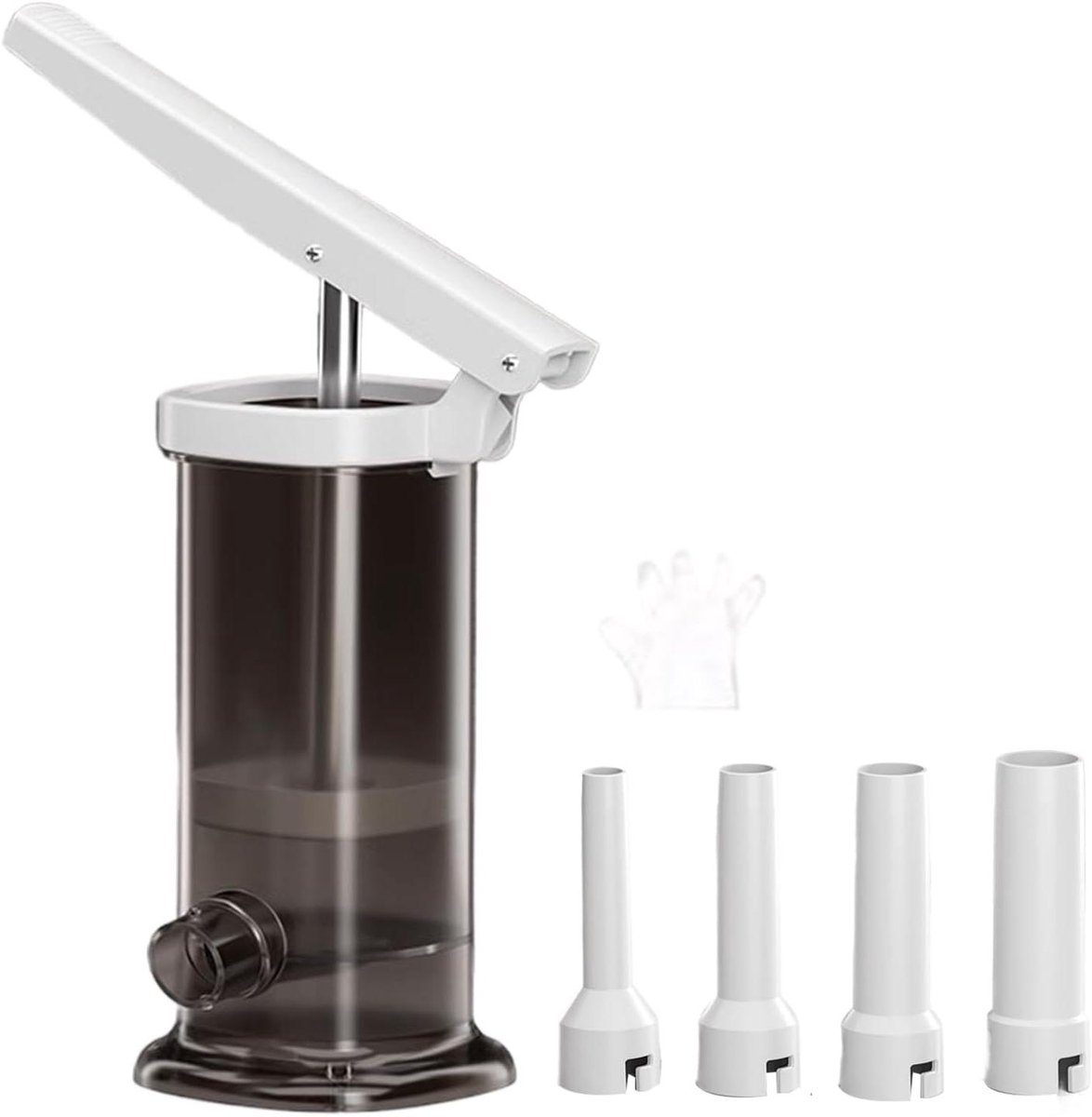 Worstvuller - Vleesvuller Machine - Worstjes Maken - Hefboomprincipe - 2 Liter - Grijs