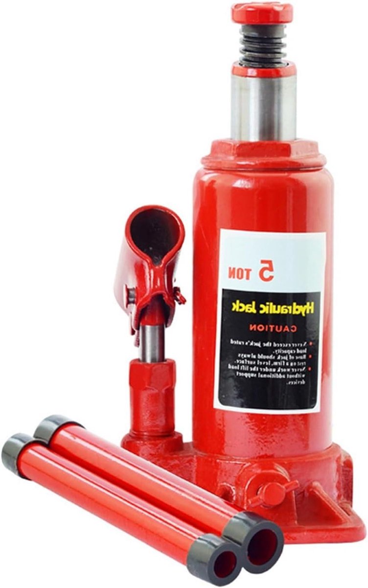 Hydraulische Krik - Auto Krik - Voertuig Hefwerk - Stalen Constructie - 5 Ton Capaciteit - Zwart