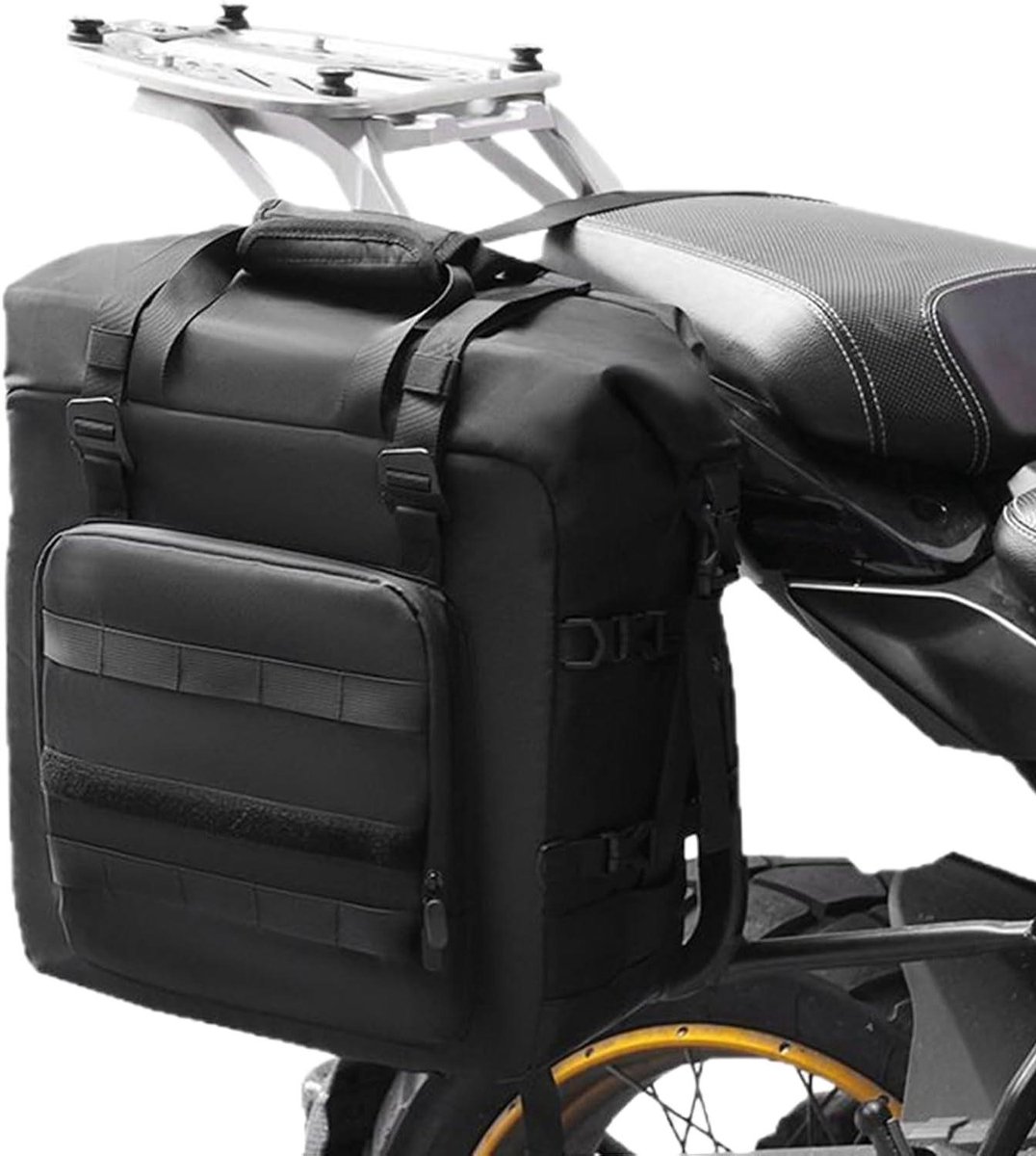 Bagagetas Motor - Opbergtas - Buitenactiviteiten - Flexibele uitbreiding - 30 liter - Zwart