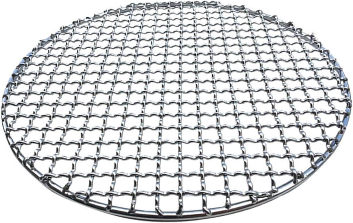 Grillmat BBQ - Rooster Net - Buiten Koken - Gelijkmatige Warmte - 38 cm - Zilver
