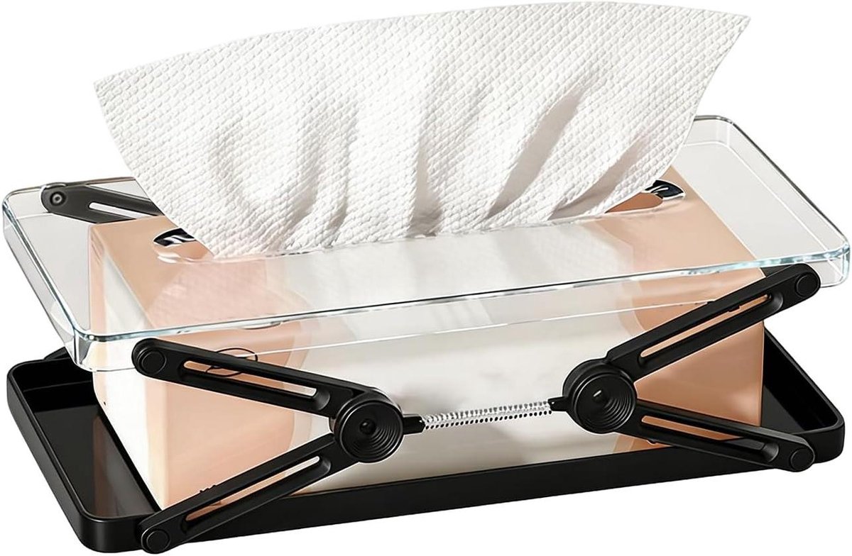 Zakdoekjes Doosje,Verstelbare Zakdoekjes Opbergdoos - Servettendispenser Voor Badkamer | voor Eetkamers Woonkamers Dressoirs Bruiloften en Keukens
